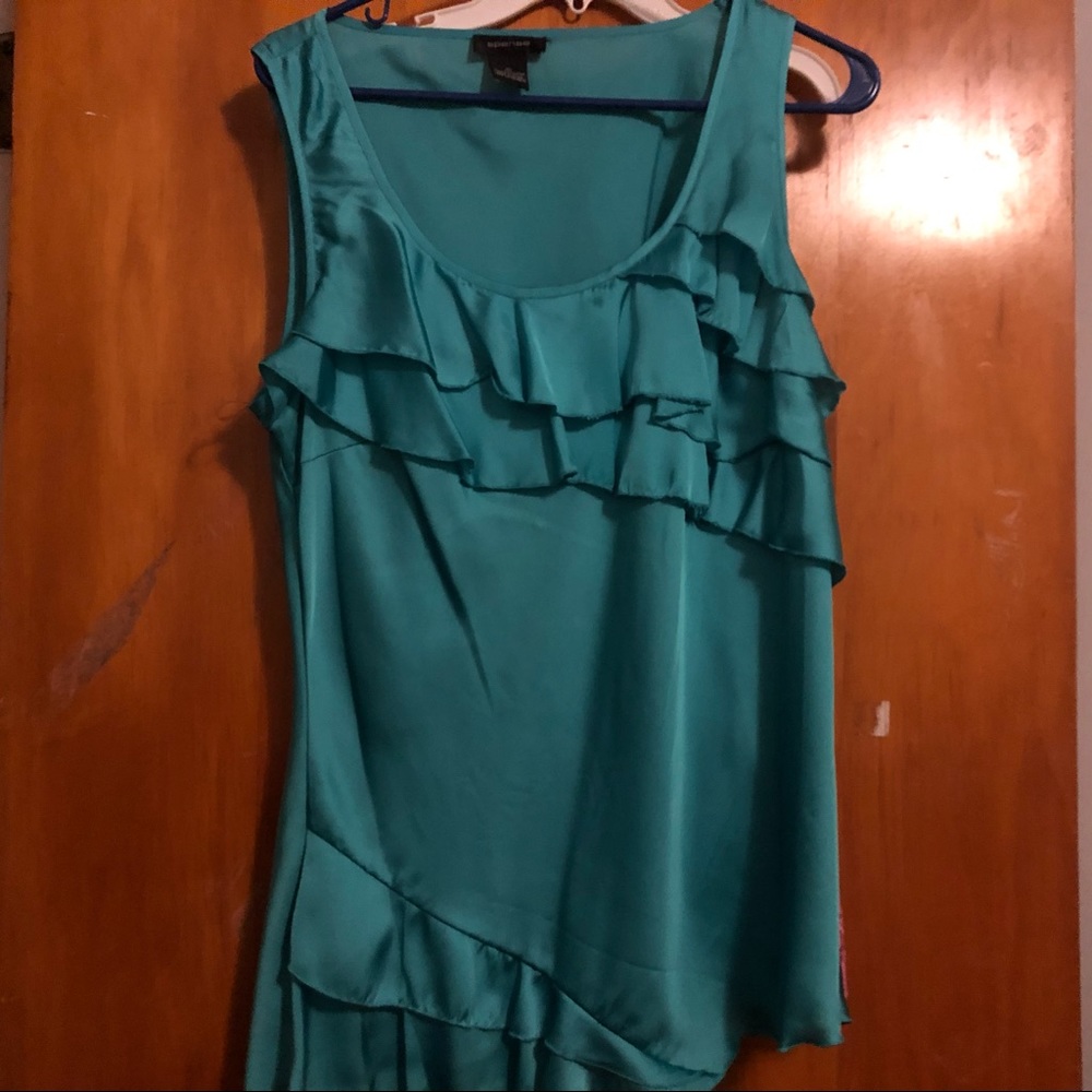 Silky Teal Tank Top